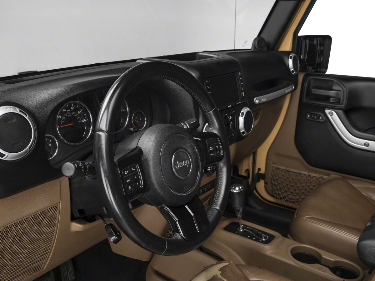 RedRock Jeep Wrangler Steering Wheel Trim; Black J108034 (11-18 Jeep  Wrangler JK) - Free Shipping