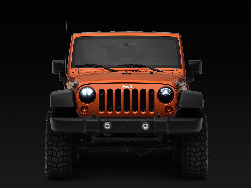 Raxiom Axial Series LED Headlights; Black Housing; Clear