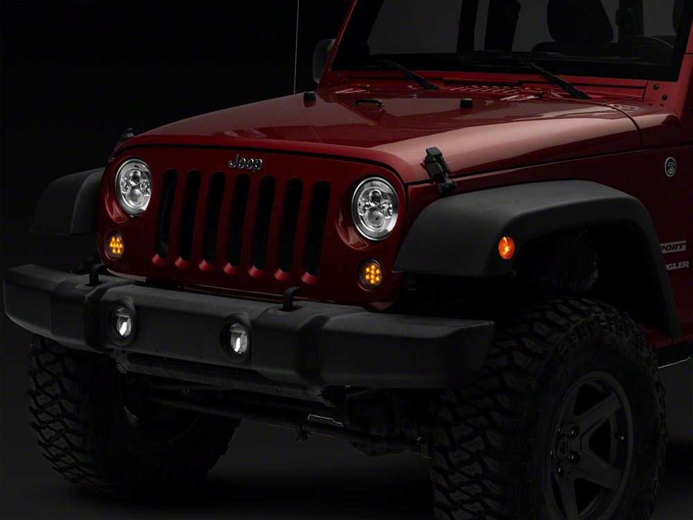 Raxiom Axial Series LED Amber Turn Signals; Smoked (07-18