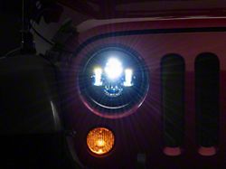 Axial LED Daymaker Headlights; Black Housing; Clear Lens (97-18 Jeep Wrangler TJ & JK)