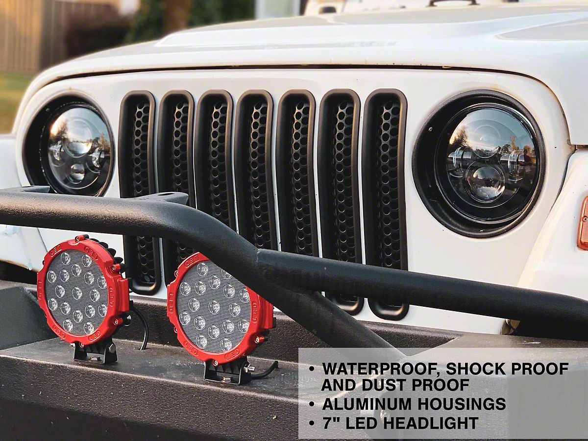 Jeep Wrangler Led Headlights >> Axial Led Black Daymaker Headlights 97 18 Jeep Wrangler Tj Jk Jeep Wrangler Led Headlights >> Axial Led Black Daymaker Headlights 97 18 Jeep Wrangler Tj Jk