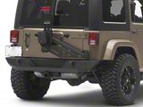 Barricade Trail Force HD Rear Bumper with E-Z Open Tire Carrier (07-18 Jeep Wrangler JK)