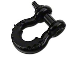 RedRock 3/4-Inch D-Ring Shackle with Isolator; Black 