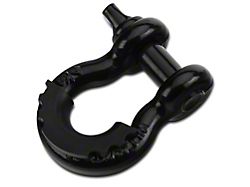 RedRock 4x4 3/4-Inch D-Ring Shackle with Isolator; Black