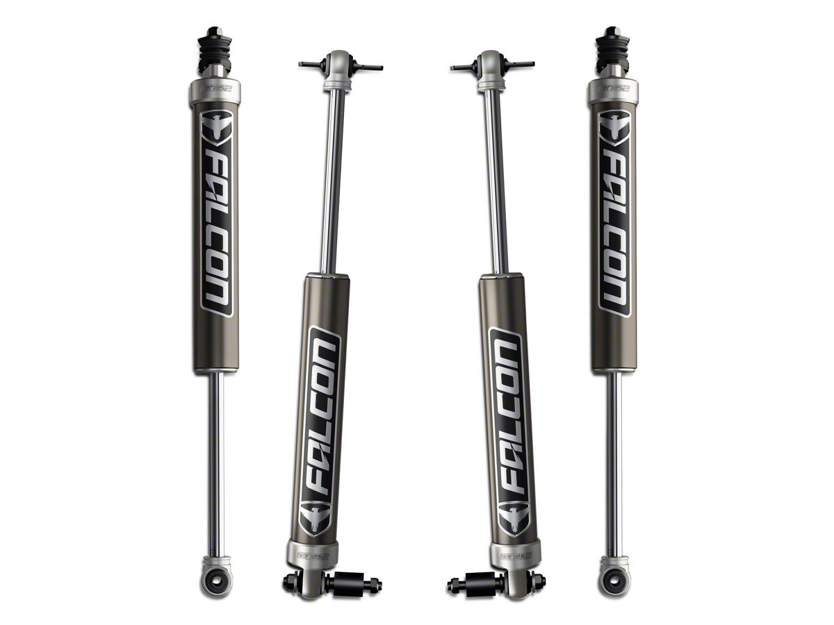 Falcon Shocks Jeep Wrangler  Monotube Front and Rear Shocks for 4 to 6-Inch  Lift J108104 (07-18 Jeep Wrangler JK 2-Door) - Free Shipping