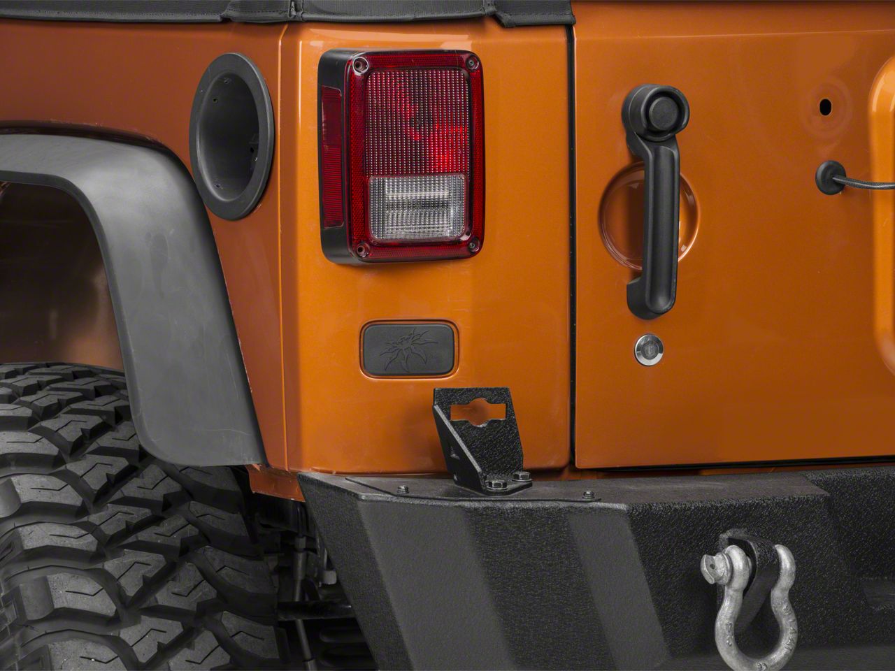 jeep wrangler number plate holder