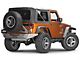 Poison Spyder Brawler Full Width Rear Bumper with Tire Carrier and Hitch; Bare Steel (07-18 Jeep Wrangler JK)