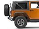 Poison Spyder Brawler Full Width Rear Bumper with Tire Carrier and Hitch; Bare Steel (07-18 Jeep Wrangler JK)