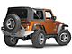Poison Spyder Brawler Full Width Rear Bumper with Tire Carrier, Hitch and LED Light Mounts; Bare Steel (07-18 Jeep Wrangler JK)