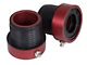 Alloy USA Front Axle Tube Seals; Red (84-01 Jeep Cherokee XJ)