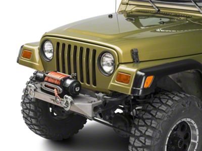Poison Spyder BFH Front Bumper with Shackle Tabs; Bare Steel (97-06 Jeep Wrangler TJ)