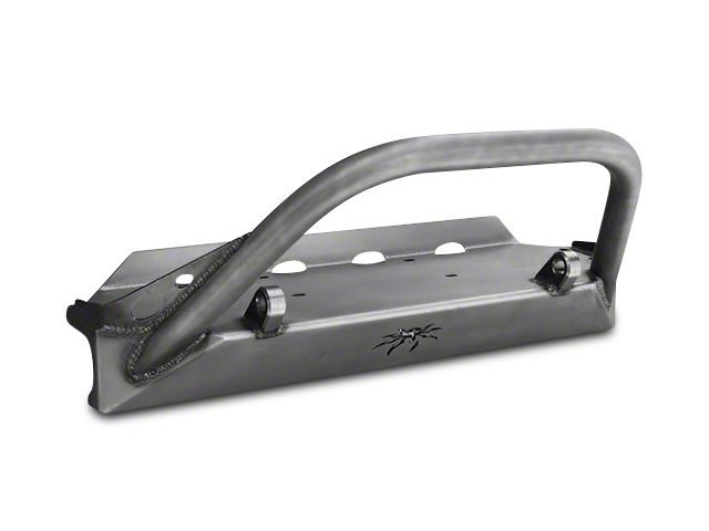 Poison Spyder BFH Front Bumper with Brawler Bar and Shackle Tabs; Bare Steel (87-95 Jeep Wrangler YJ)