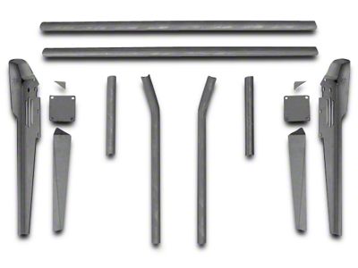 Poison Spyder Trail Cage Kit for Factory Roll Bars (87-95 Jeep Wrangler YJ)