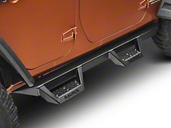 Magnum RT Drop Side Step Bars; Black Textured (07-18 Jeep Wrangler JK 4-Door)