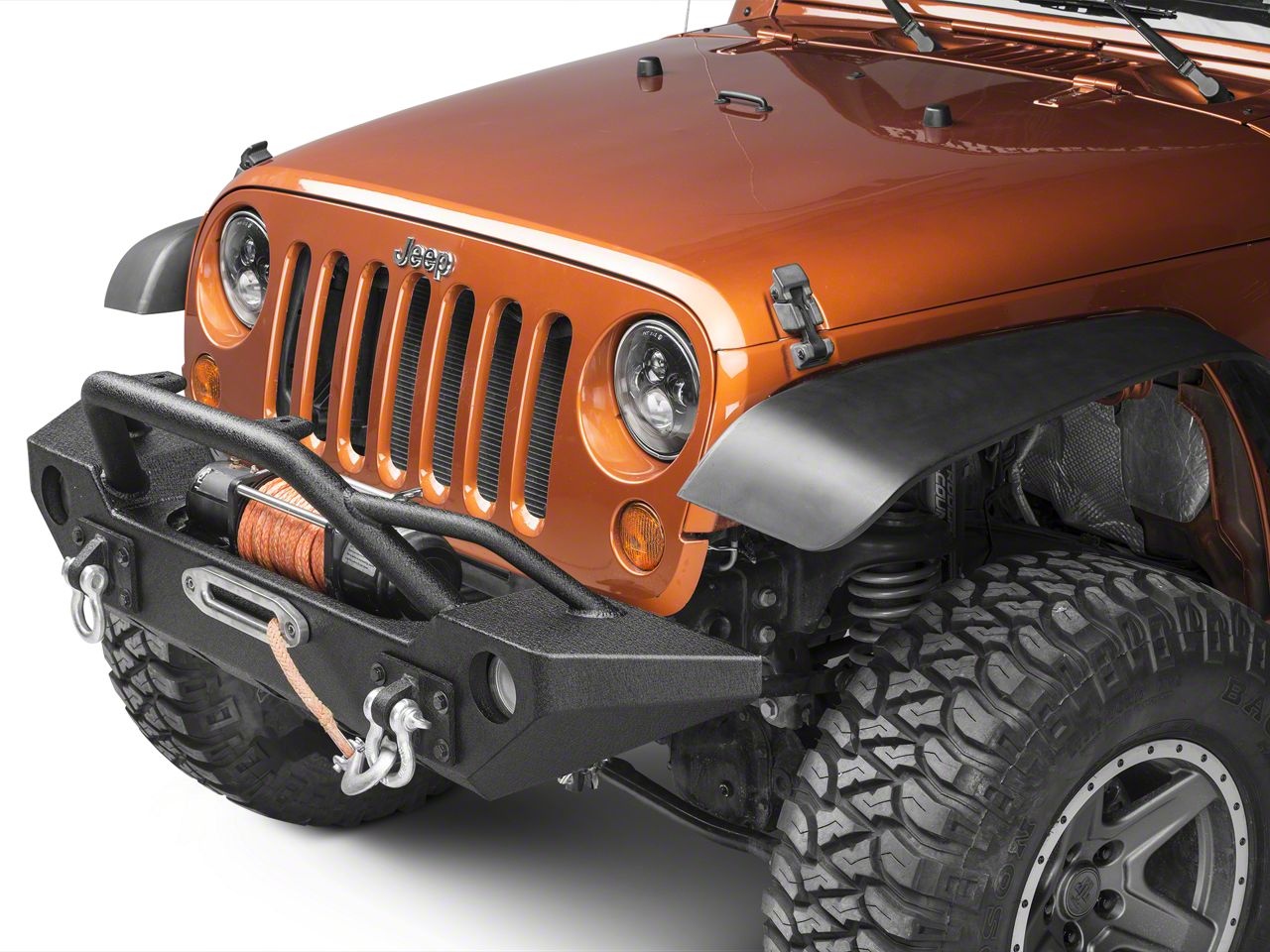 Barricade Jeep Wrangler Alloy Series Aluminum Front Bumper J108516 (07 ...