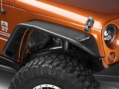 Barricade Jeep Wrangler Tubular Fender Flares with LED Lighting J108522  (07-18 Jeep Wrangler JK) - Free Shipping