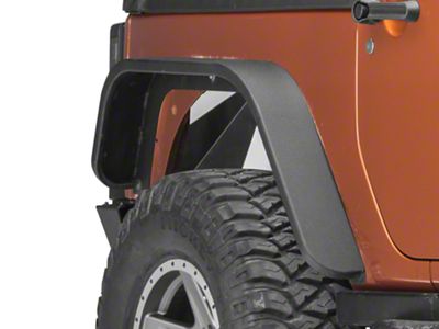 DV8 Offroad Aluminum Inner Fender Flares; Rear; Raw (07-18 Jeep Wrangler JK)