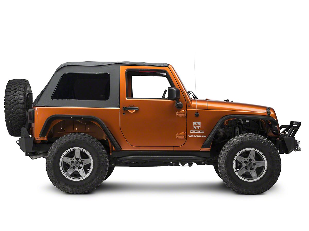 Redrock 4x4 Jeep Wrangler Fastback 2 In 1 Soft Top Black Diamond