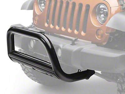 Jeep Wrangler Bull Bar; Black (07-18 Jeep Wrangler JK)