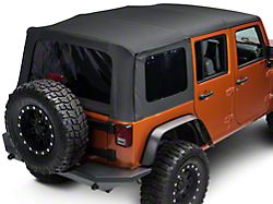RedRock 4x4 Replacement Soft Top with Tinted Windows; Black Diamond (10-18 Jeep Wrangler JK 4 Door)