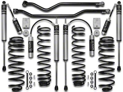 ICON Vehicle Dynamics 3-Inch Suspension Lift Kit; Stage 3 (07-18 Jeep Wrangler JK)
