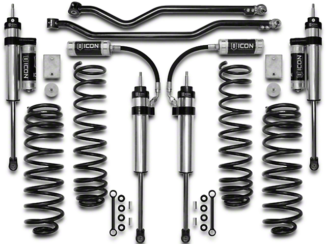 ICON Vehicle Dynamics 3-Inch Suspension Lift Kit; Stage 4 (07-18 Jeep Wrangler JK)