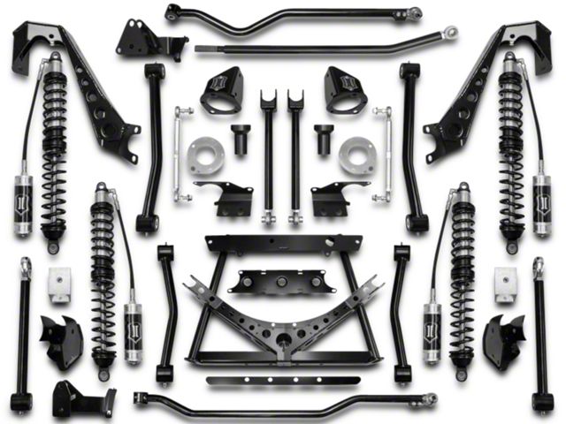 ICON Vehicle Dynamics 4 to 6.50-Inch Coil-Over Conversion Suspension System; Stage 1 (07-18 Jeep Wrangler JK)