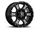 ICON Alloys Shield Satin Black Machined Wheel; 17x8.5 (18-24 Jeep Wrangler JL)