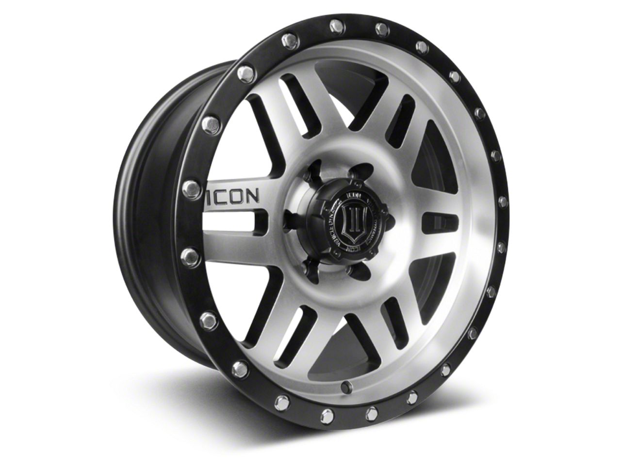 ICON Alloys Jeep Wrangler Six Speed Satin Black Machined Wheel; 17x8.5 ...