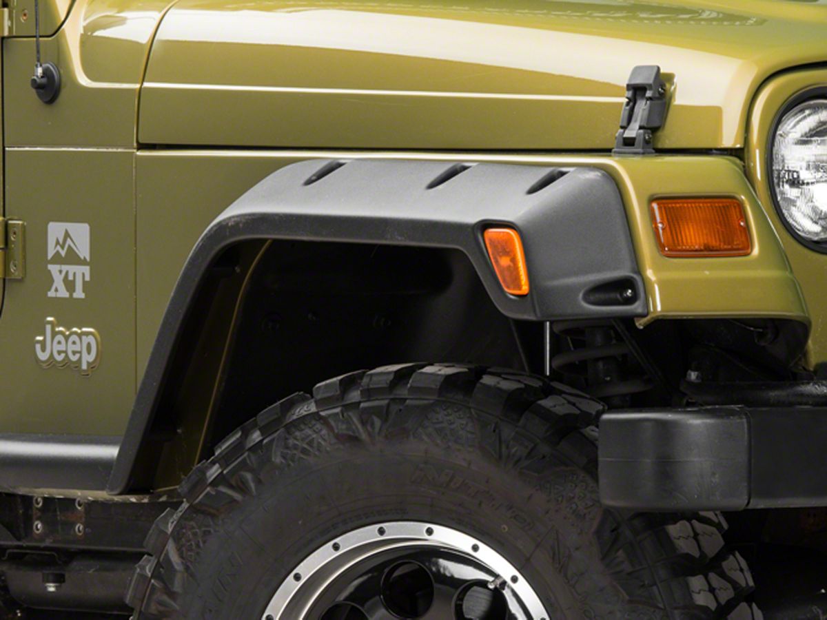 Bushwacker Jeep Wrangler  in. Pocket Style Fender Flares J108728 (97-06 Jeep  Wrangler TJ)