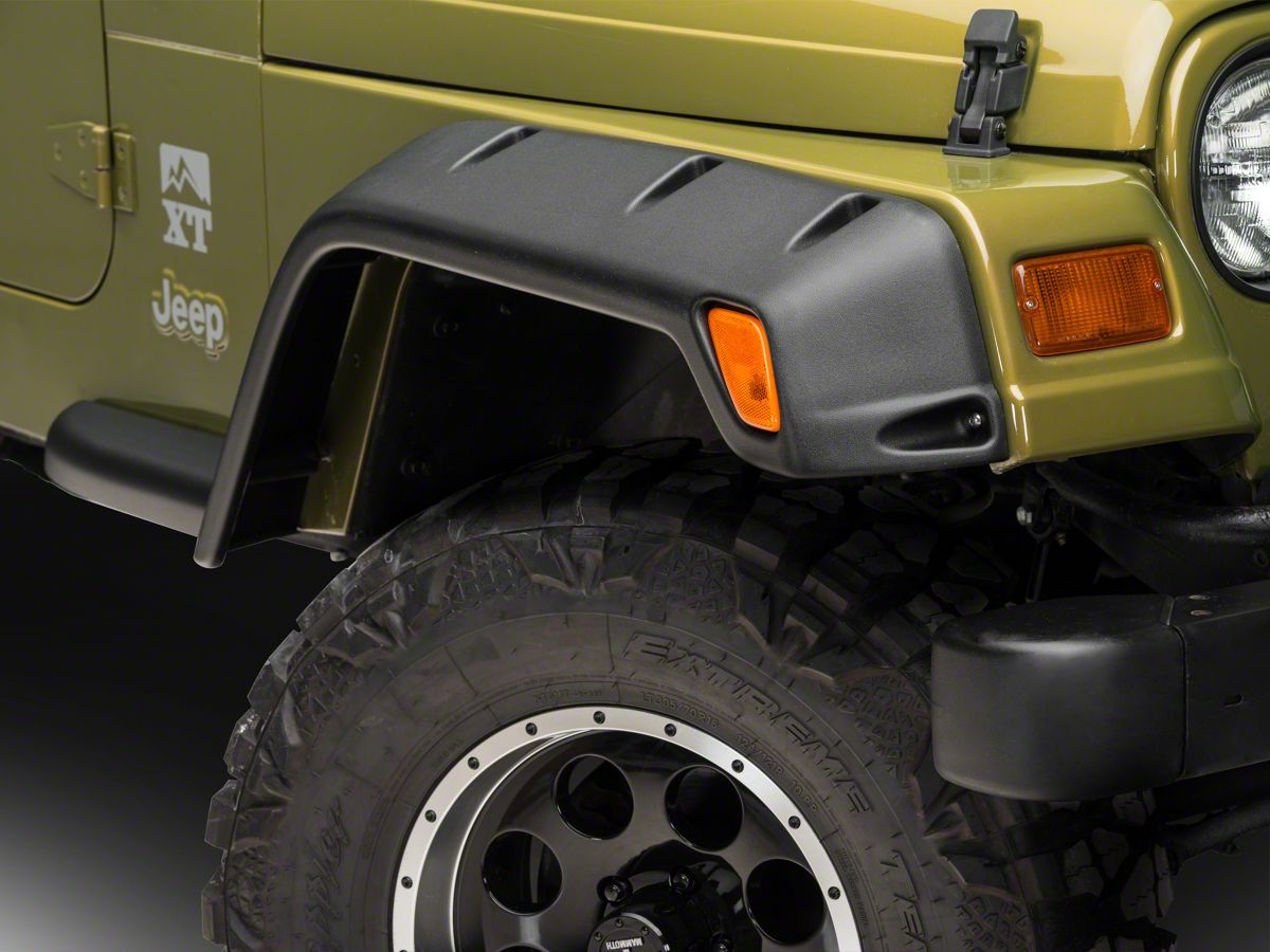 Bushwacker Jeep Wrangler 6 in. Pocket Style Fender Flares J108729 (97-06 Jeep  Wrangler TJ)