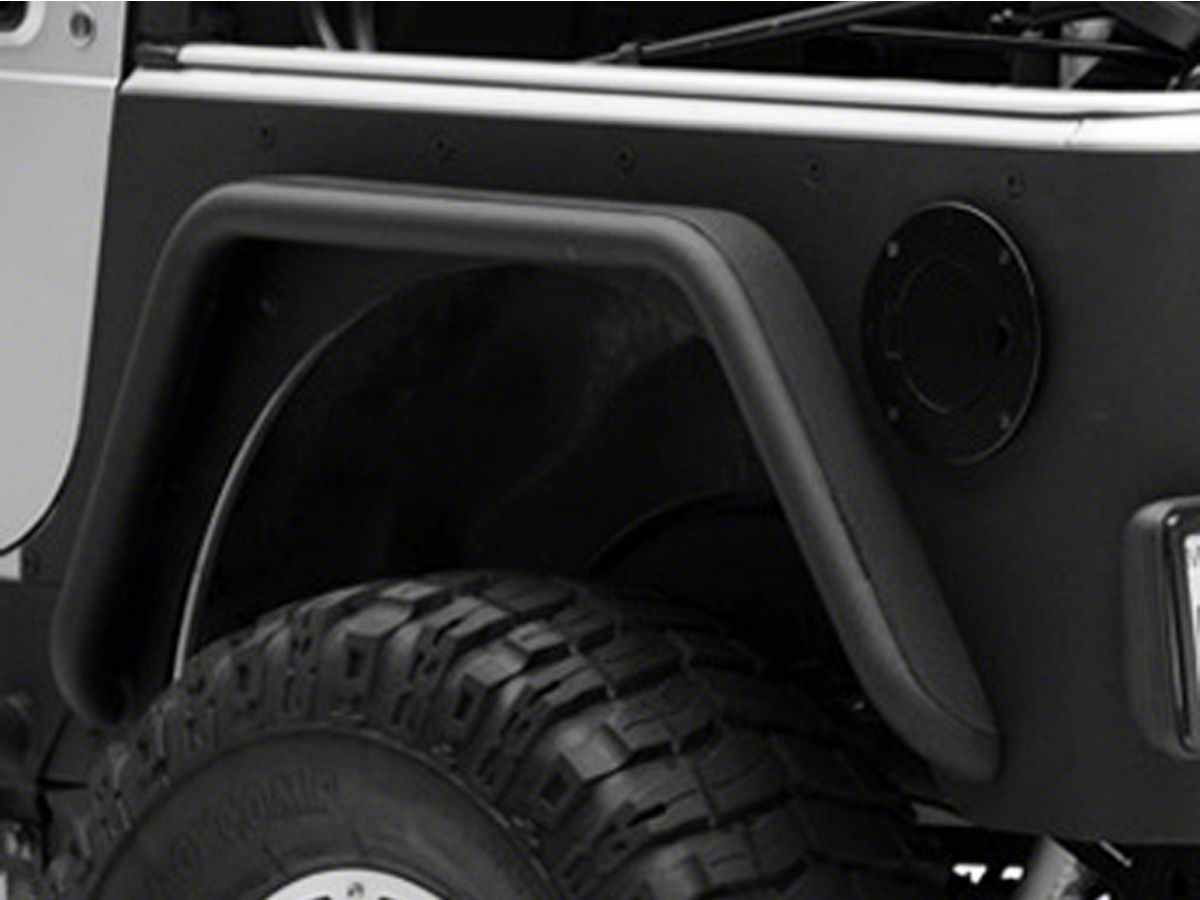 Smittybilt Jeep Wrangler XRC Armor Tube Fenders w/ 3 in. Flares - Black  Textured J108732 (97-06 Jeep Wrangler TJ)