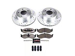 PowerStop Z36 Extreme Truck and Tow Brake Rotor and Pad Kit; Front (90-06 Jeep Wrangler YJ & TJ)