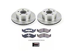 PowerStop OE Replacement Brake Rotor and Pad Kit; Front (90-98 Jeep Wrangler YJ & TJ; 1999 Jeep Wrangler TJ w/ 3-1/4-Inch Composite Rotors)