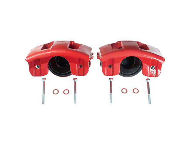 PowerStop Performance Front Brake Calipers; Red (90-06 Jeep Wrangler YJ & TJ)