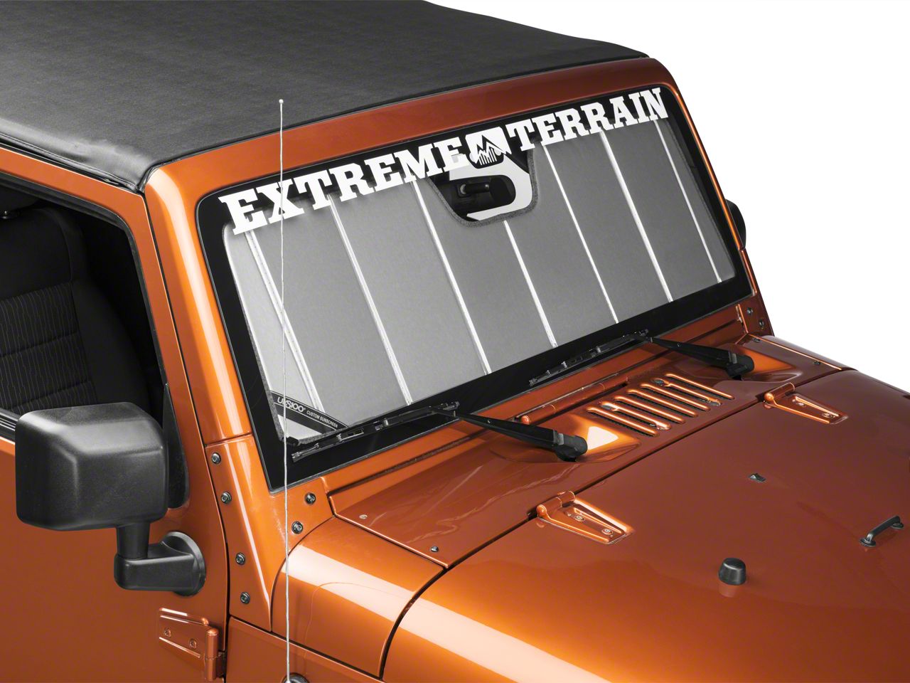 Covercraft UVS100 Heat Shield Jeep Wrangler Custom Sunscreen; Silver  J108805 (07-18 Jeep Wrangler JK) Free Shipping