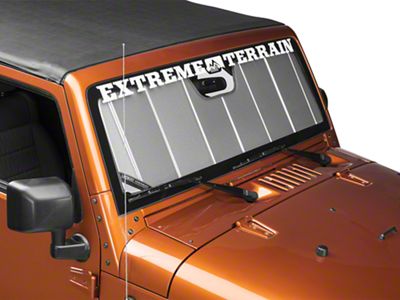 Covercraft UVS100 Heat Shield Custom Sunscreen; Silver (07-18 Jeep Wrangler JK)