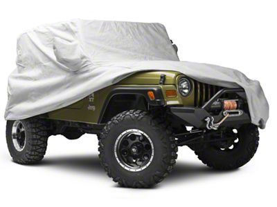 Covercraft Custom Car Covers 5-Layer Softback All Climate Car Cover; Gray (97-06 Jeep Wrangler TJ)