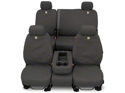 Covercraft SeatSaver Custom Front Seat Covers; Carhartt Gravel (87-95 Jeep Wrangler YJ)