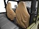 Covercraft Seat Saver Polycotton Custom Front Row Seat Covers; Tan (97-06 Jeep Wrangler TJ)