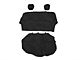Covercraft Seat Saver Polycotton Custom Second Row Seat Covers; Charcoal (07-18 Jeep Wrangler JK 2-Door)