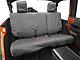 Covercraft Seat Saver Polycotton Custom Second Row Seat Covers; Charcoal (07-18 Jeep Wrangler JK 4-Door)