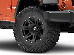 Rugged Ridge XHD Satin Black Wheel with Black Center Cap; 17x9 (07-18 Jeep Wrangler JK)