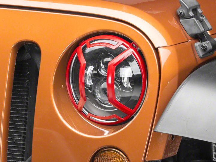 How to Install Rugged Ridge Elite Headlight Euro Guards Red Aluminum