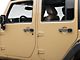 Rugged Ridge Elite Door Handle Inserts; Raw Aluminum (07-18 Jeep Wrangler JK 4-Door)
