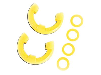 Rugged Ridge 7/8-Inch D-Ring Shackle Isolators; Yellow; Set of Two