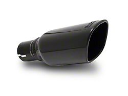 Borla Square Exhaust Tip; Black Chrome (Fits 2-Inch Tailpipe)