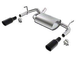 Borla Touring Axle-Back Exhaust with Black Chrome Tips (12-18 Jeep Wrangler JK)