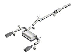 Borla Touring Cat-Back Exhaust with Black Chrome Tips (12-18 Jeep Wrangler JK 4-Door)