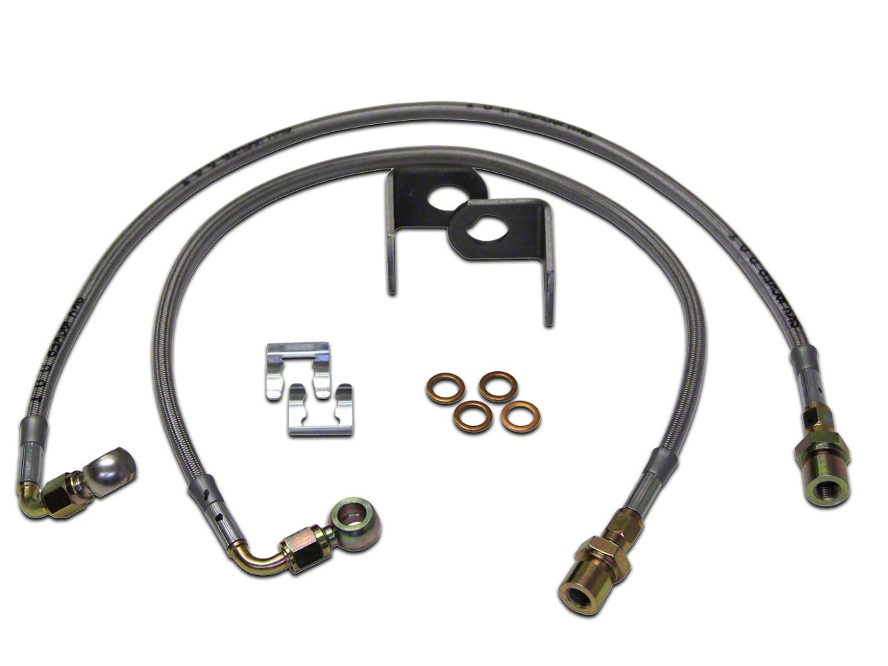 SkyJacker Jeep Wrangler Rear Stainless Steel Brake Lines for 4-7 in ...